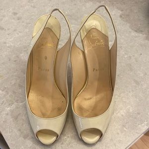 Christian Louboutin Peep toe heels